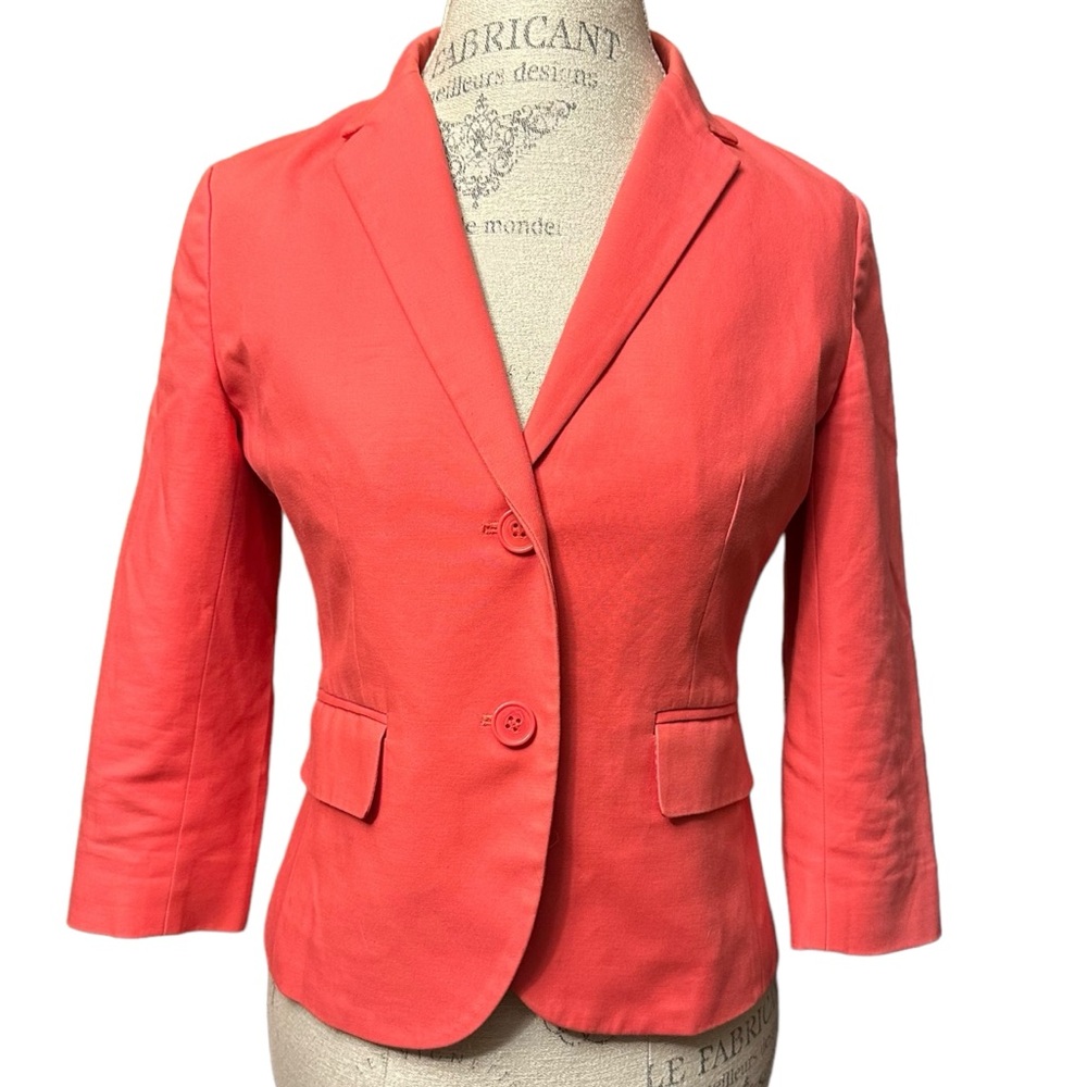 new york & company pink blazer size 4